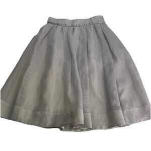 jill stuart gray mesh midi a-line skirt Size S
